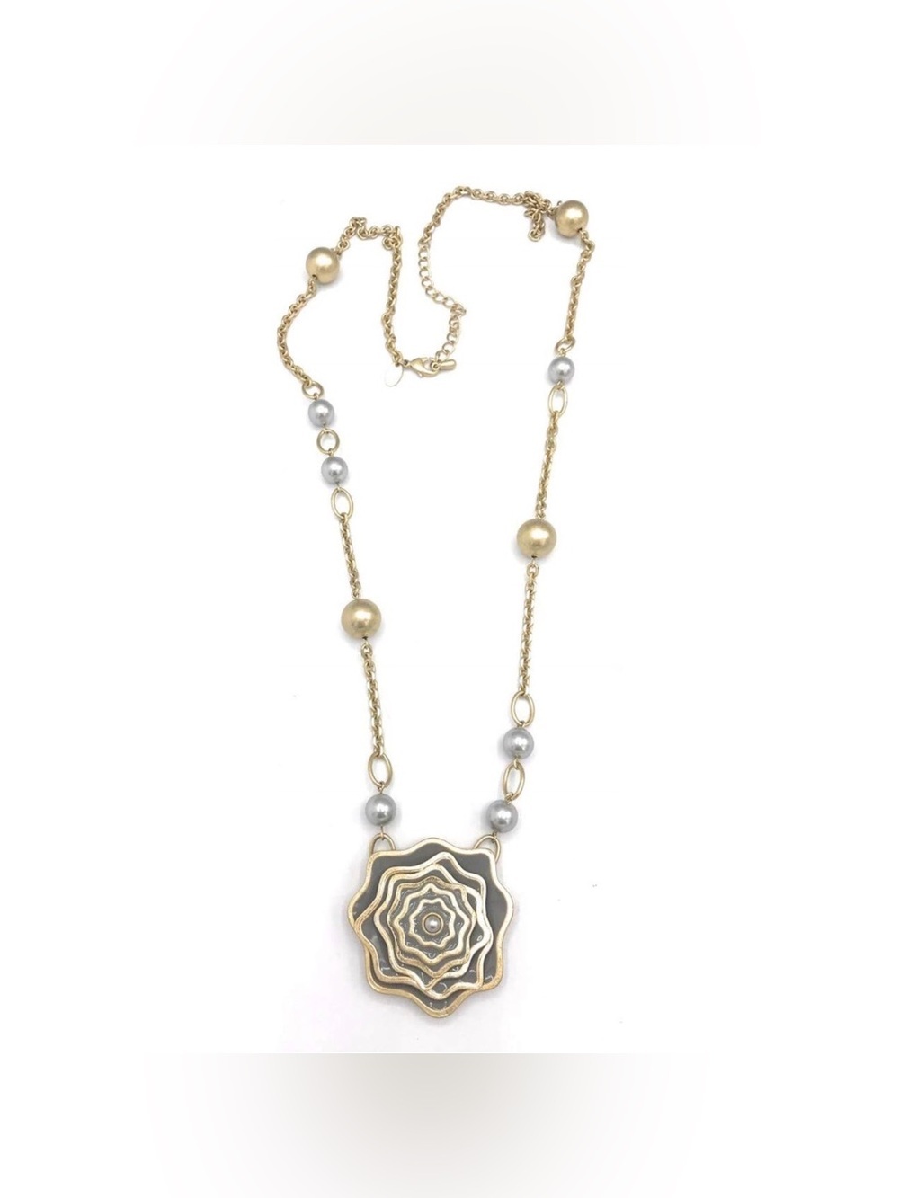 Lia Sophia Garden Rose long necklace - Picture 2 of 5